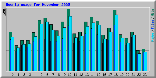 Hourly usage for November 2025