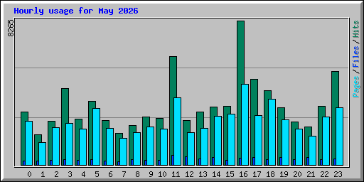 Hourly usage for May 2026